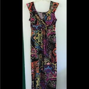 Colorful Patterned Maxi Dress